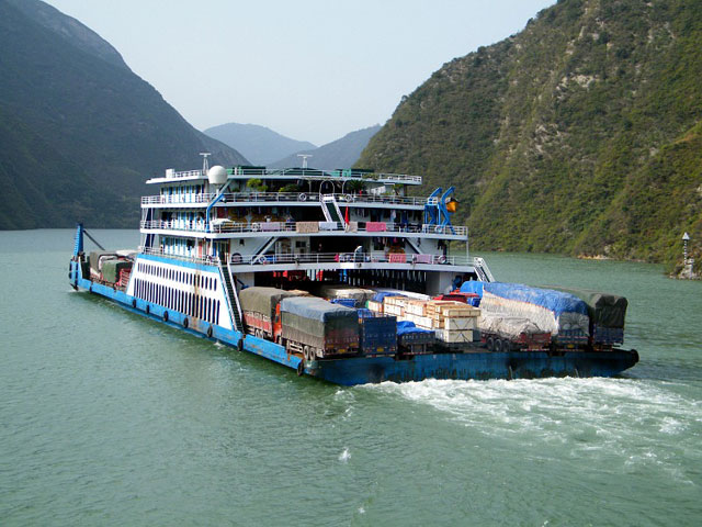 Fähre auf dem Yangtze