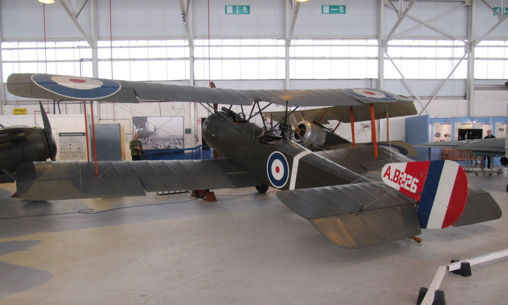 Marineflugzeuge Sopwith Pup und Sopwith 1½ Strutter in RAF Cosford