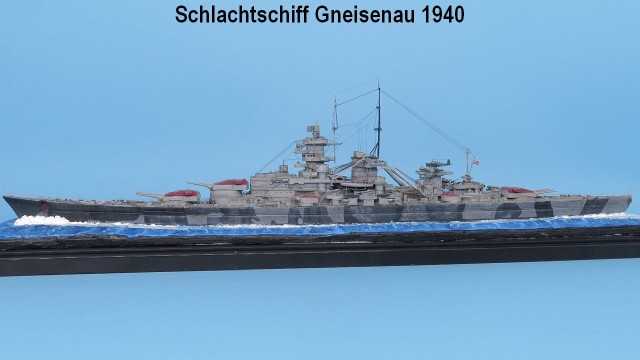 Schlachtschiff Gneisenau (1/700)