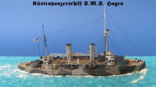 Küstenpanzerschiff SMS Hagen (1/700)