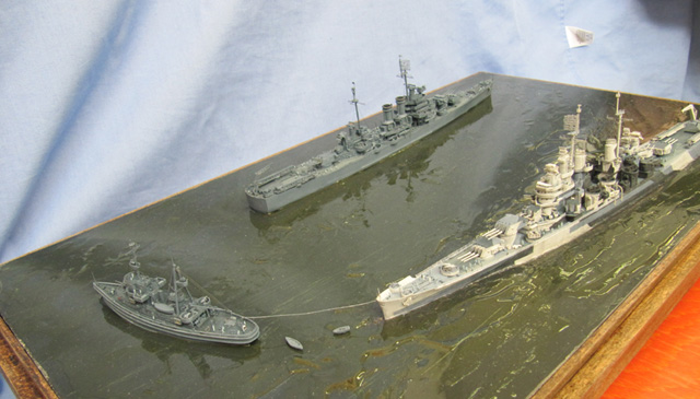 Schwere Kreuzer USS Wichita und Canberra, Bergungsschlepper USS Munsee (1/700)