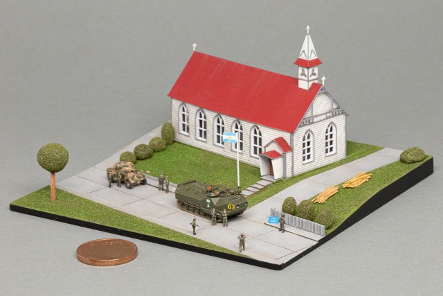 St. Mary's Church: fertiges Diorama (1/350)