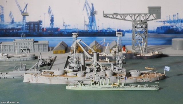 Schlachtschiff Kilkis und Zerstörer Smyrni (ex kuk Ulan) (1/700)