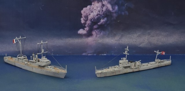 Aviso Marne und Torpedoboot der Trad-Klasse (1/700)