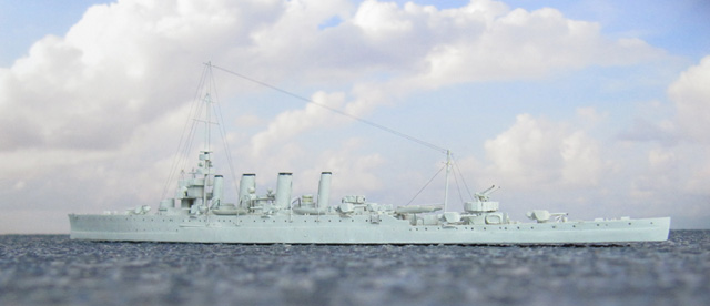 Britischer Leichter Kreuzer HMS Chester (1/700)