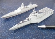 Fregatten USS Gabrielle Giffords und Admiral Gorschkow (1/700)