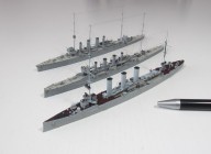 Geschützter Kreuzer SMS Mainz und Leichte Kreuzer HMS Glasgow und HMS Southampton (1/700)