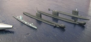 U-Boote Springeren, HMS Grampus, HMS Ocelot und HMS Superb (1/700)