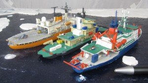 Polarforschungsschiff Polarstern, Oden II und Shirase (1/700)