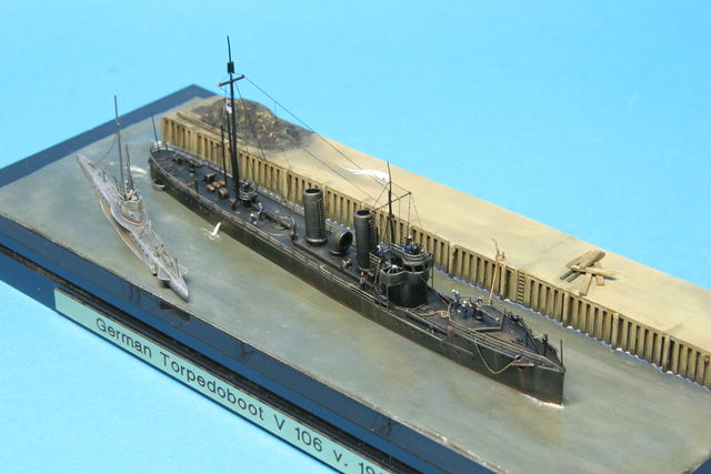 Deutsches Torpedoboot V-106 in 1/400 von Max Hecker