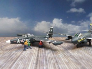 McDonnell F2H-2N Banshee und F3D-2 Skyknight(1/144)