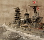 Japanisches Schlachtschiff NAGATO in 1/350 von Rainer Michalek