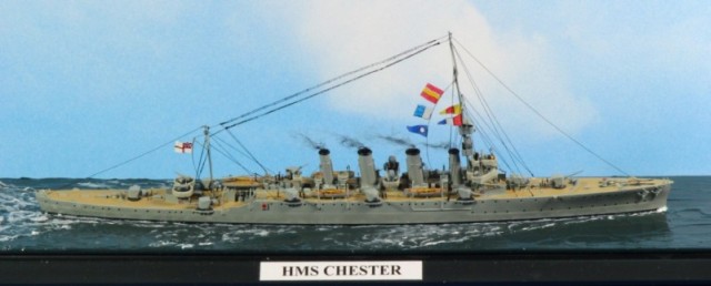 Leichter Kreuzer HMS Chester (1/700)