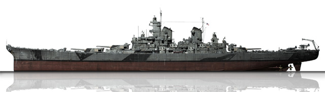 Schlachtschiff USS Iowa (1/200)