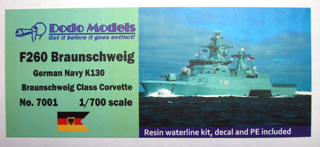 Deckelbild F260 Braunschweig von Dodo Models (1/700)