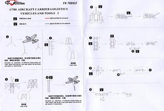 FlyHawk: US Navy Aircraft Carrier Logistic Vehicles and Tools 1/700