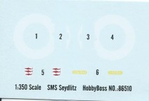 SMS Seydlitz Decals