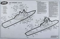 JAG: Atomkreuzer USS Virginia CGN-38 1/700