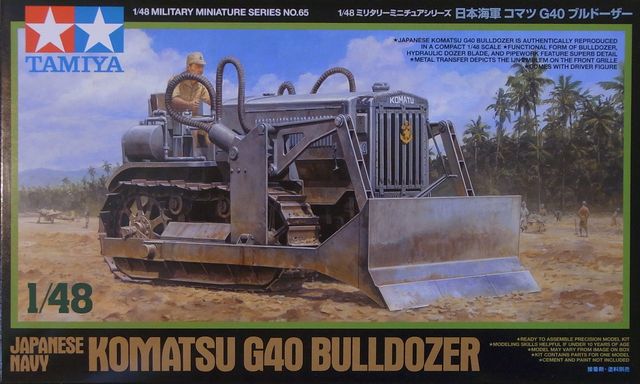 Tamiya: Komatsu G40 Planierraupe 1/48