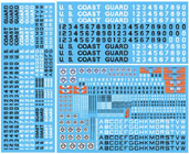 Abziehbilder für US-Küstenwache, 1/350
