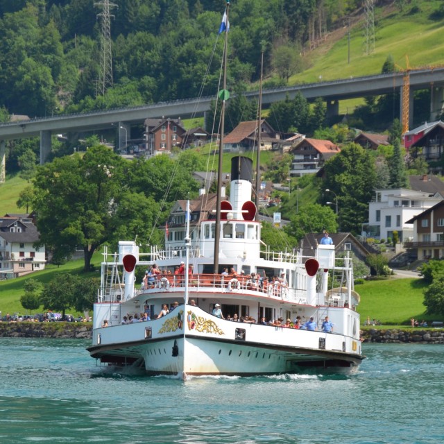 Stadt Luzern auf dem Vierwaldstättersee (Foto Wilfred Grab)